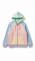 Snap-Front Hoodie Star Appliqué
